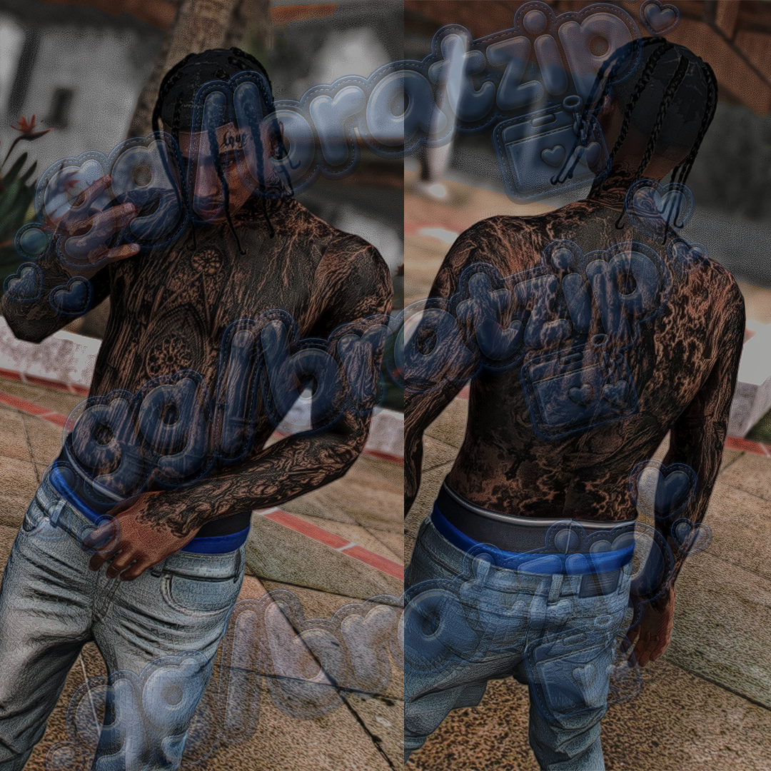 Custom Male/Female Chest Hair Tattoos